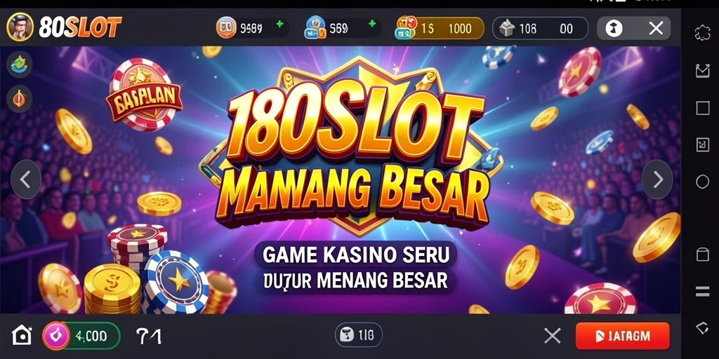 Gameplay menarik dalam 180SLOT menampilkan mesin slot yang menghibur.