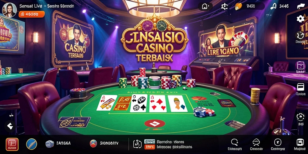 Tangkapan layar gameplay <strong>3446</strong> yang menarik dengan dealer langsung.