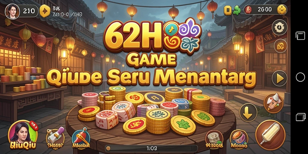 Screenshot menampilkan gameplay QiuQiu yang seru dan kompetitif.