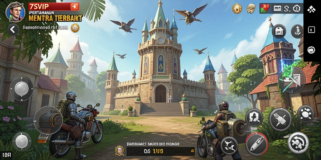Tangkapan layar gameplay <strong>7SVIP</strong> menampilkan pertahanan menara yang dinamis.