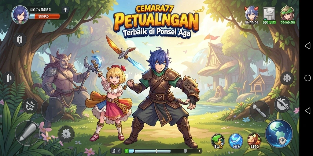 Tampilan gameplay CEMARA77 yang menarik dan dinamis.