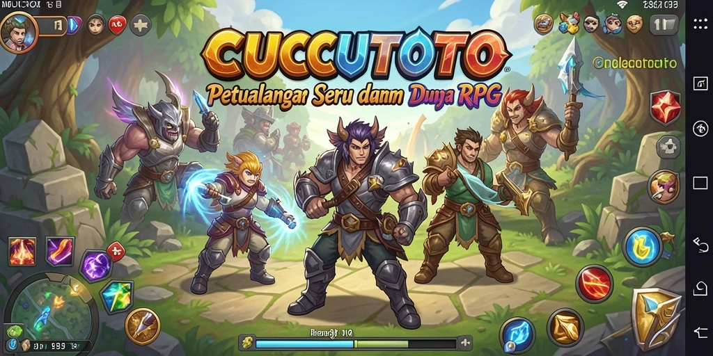 Screenshot gameplay CUCUTOTO dengan karakter dan pertarungan yang menarik.