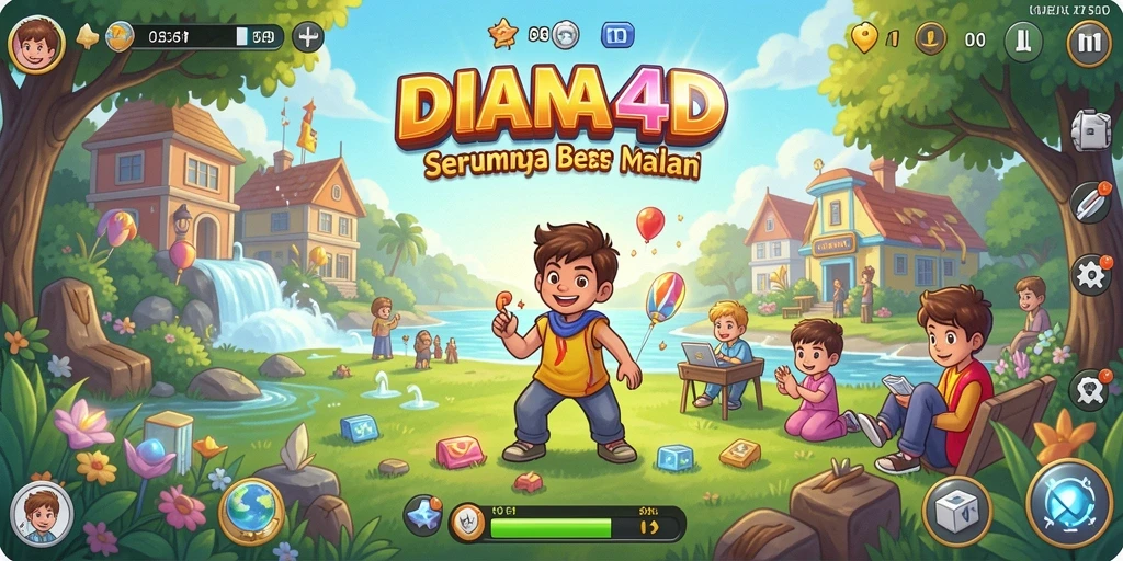 Screenshot utama DIANA4D menampilkan gameplay yang menyenangkan dan interaktif.