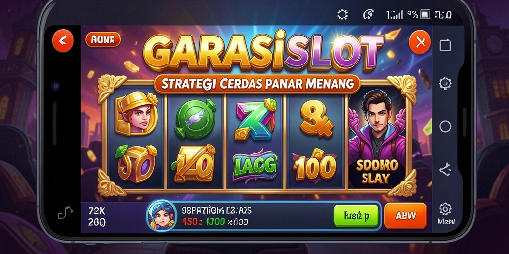 Tangkapan layar yang menampilkan aksi strategis dalam GARASISLOT.
