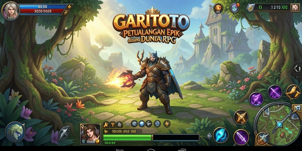 Screenshot GARITOTO menunjukkan petualangan mendebarkan di dunia RPG.
