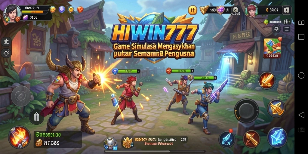 Menampilkan aksi seru dalam gameplay HIWIN777 di dunia simulasi.