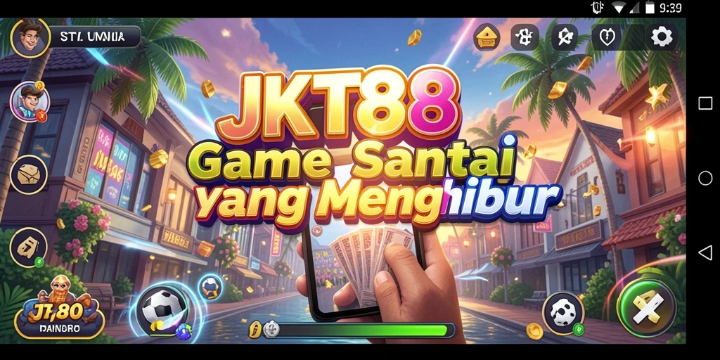 Tampilan gameplay JKT88 yang menarik dan ceria.