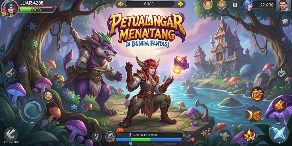 Tampilan gameplay seru di dunia petualangan JUARA288.