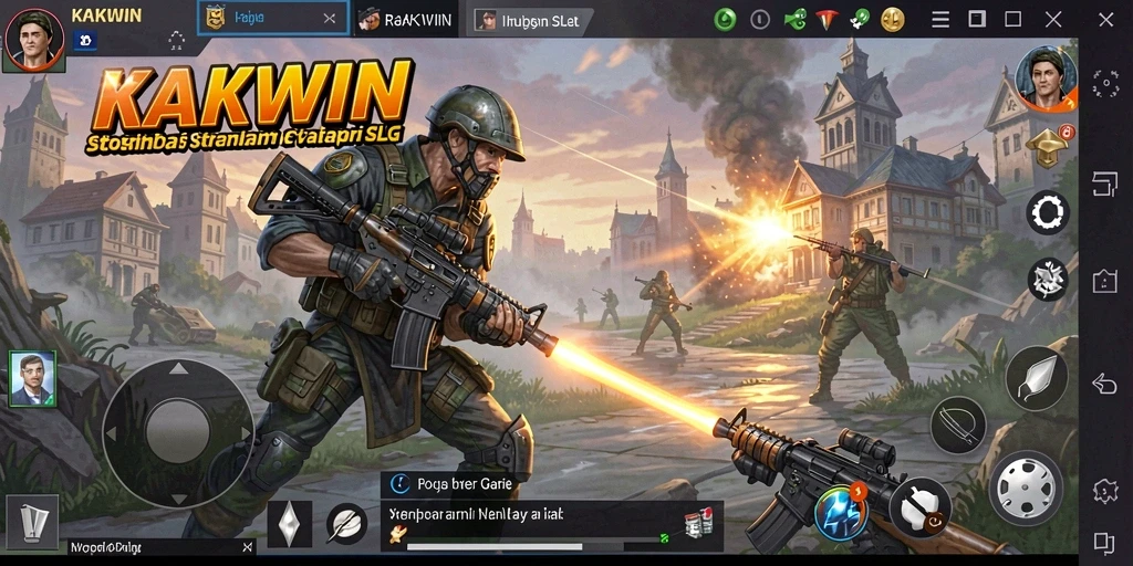 Tampilan menarik gameplay KAKWIN dalam pertempuran strategi.