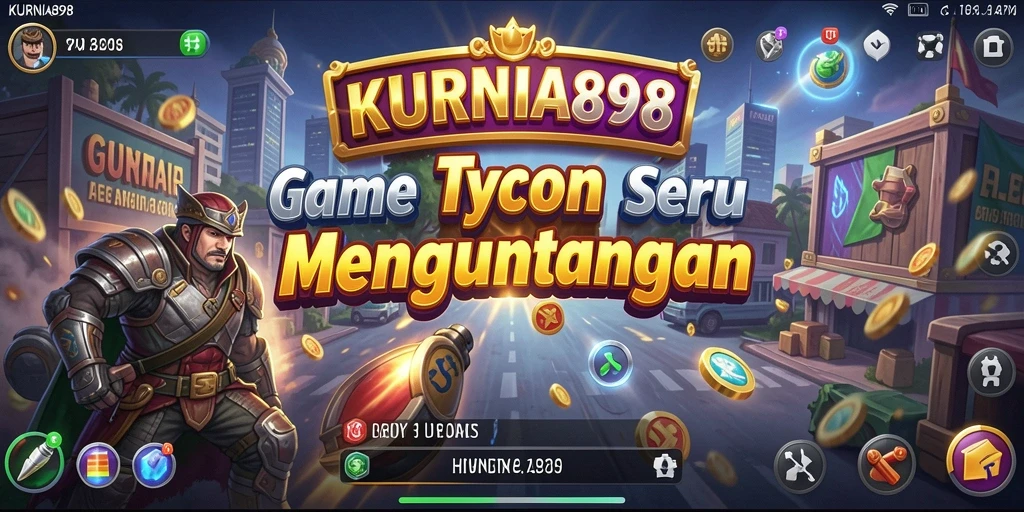 Screenshot gameplay KURNIA898 yang menunjukkan simulasi bisnis Tycoon.