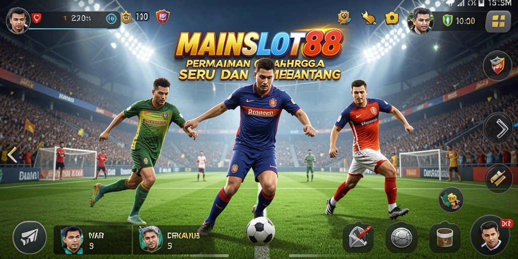 Tampilan gameplay MAINSLOT88 dengan aksi olahraga yang mendebarkan.