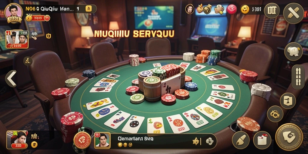Screenshot utama N06 menampilkan momen seru dalam gameplay QiuQiu.