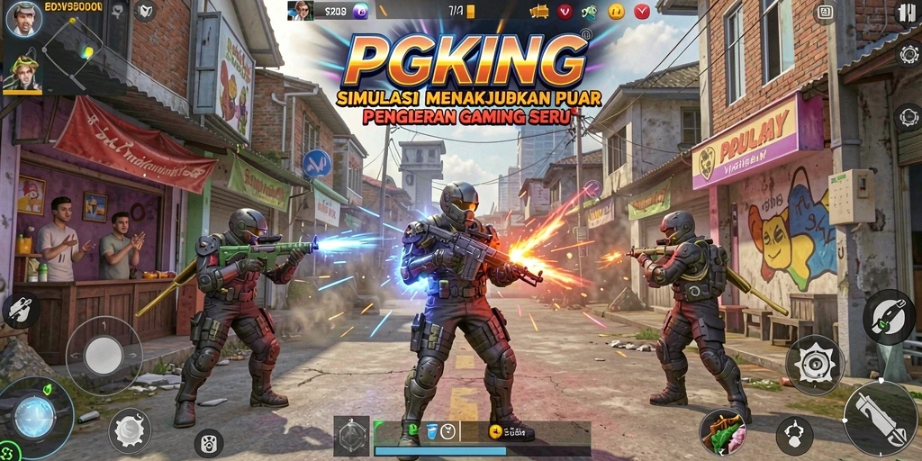 Screenshot gameplay PGKING menampilkan aksi simulasi yang menarik.