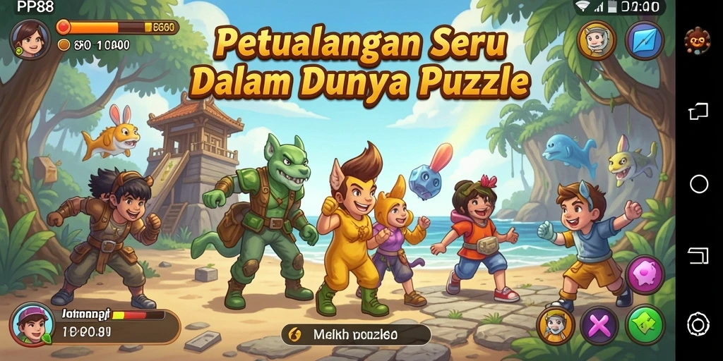 Screenshot gameplay PP88 menampilkan tantangan puzzle yang menarik.