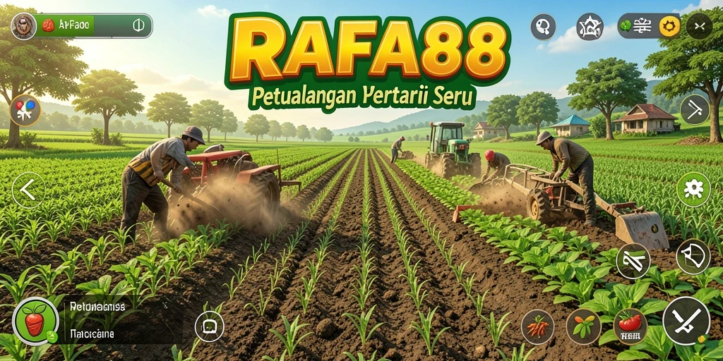Tampilan gameplay <strong>RAFA88</strong> yang menarik saat bertani dan merawat hewan.