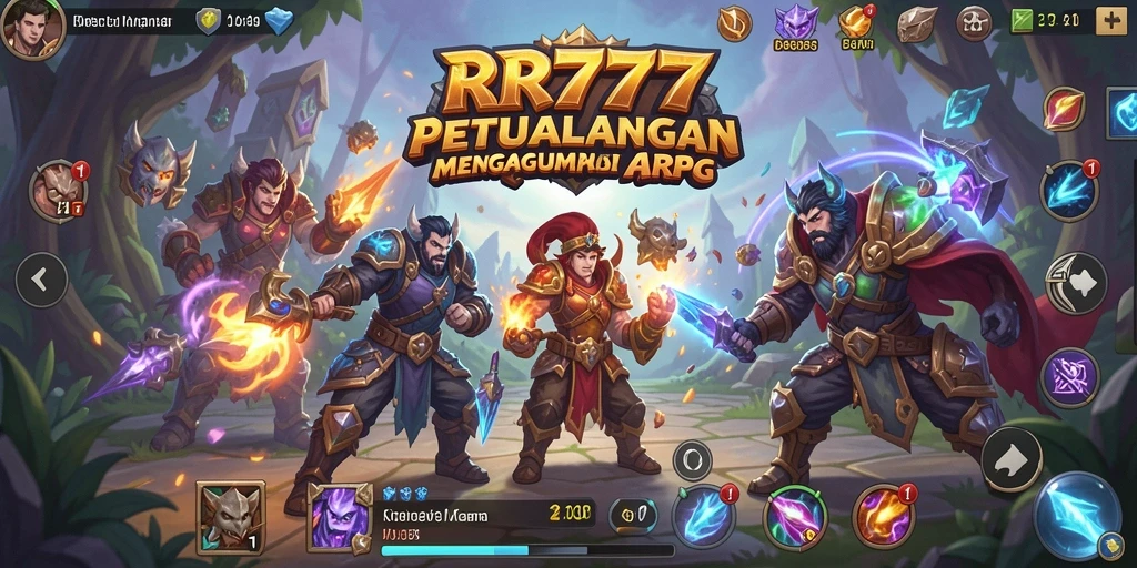Tampilan gameplay seru dalam petualangan ARPG yang mendebarkan.