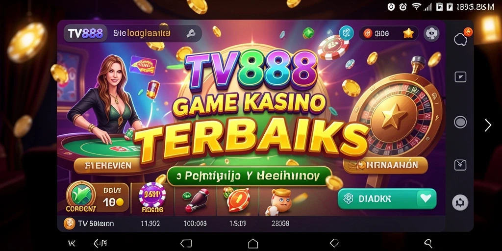 Tampilan menarik dari permainan kasino di TV888 yang memikat pemain.