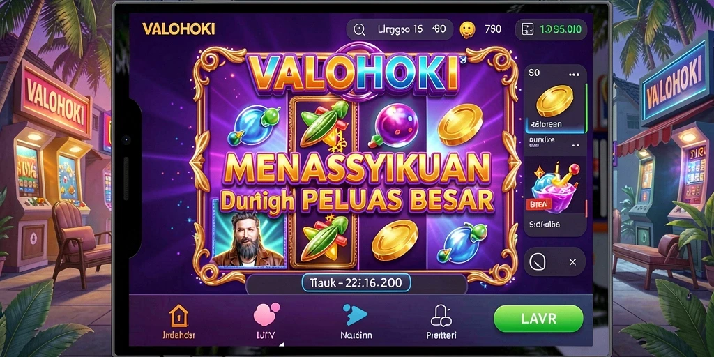 Screenshot VALOHOKI menampilkan serunya gameplay Slot dengan grafis yang menawan.