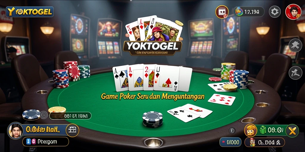 Gameplay Poker seru dalam aplikasi YOKTOGEL.