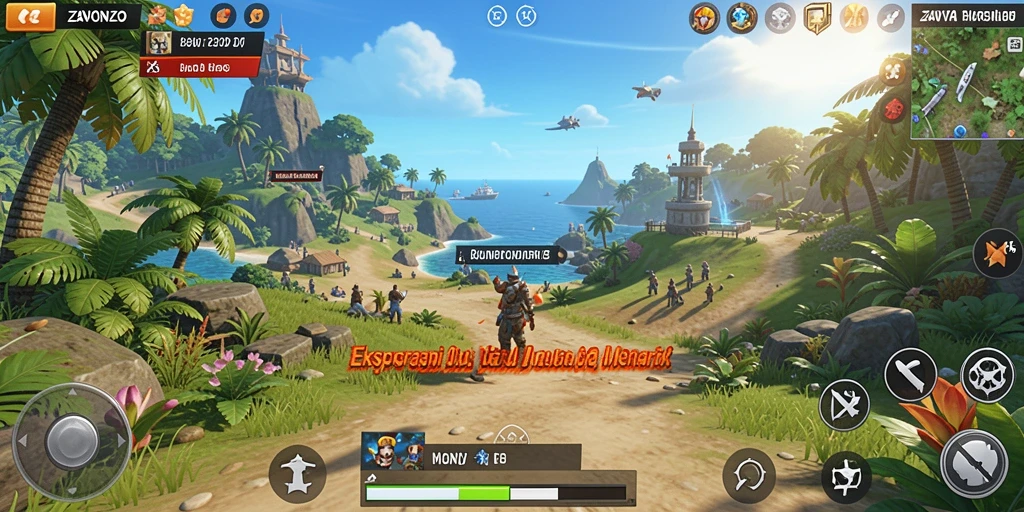 Tampilan gameplay ZAVONZO yang imersif dan interaktif